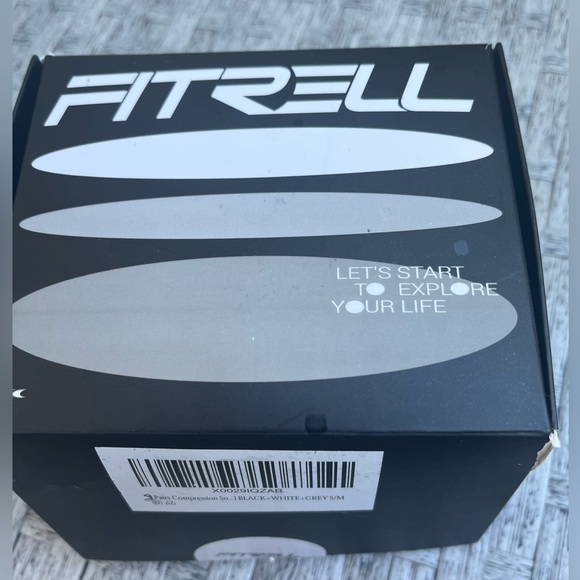 Fitrell 2 pairs compression support socks, unisex, 20-30mmHg, gray & black, S/M - Picture 3 of 7